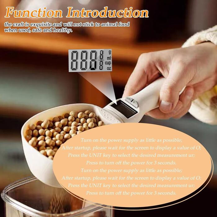 Цифровая мерная ложка 800 г Sporgo