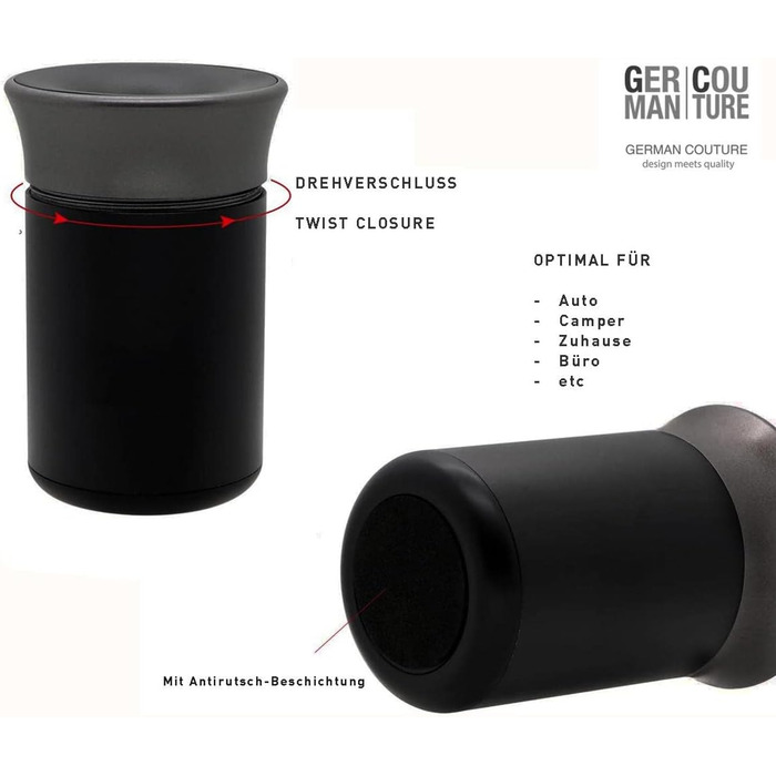 Попільничка для тютюнових стіків чорний-сірий GC