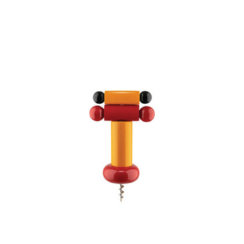 Штопор 6х18 см, Жовтий / Червоний / Чорний Alessi