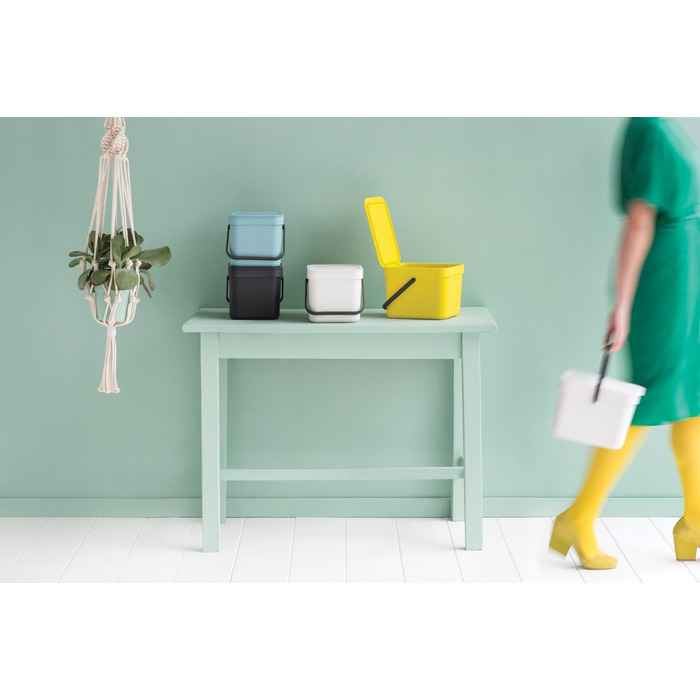 Відро для сміття 6 л мятна Sort Go Brabantia