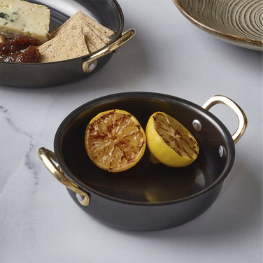 Сковорода для подачи 15.5*4 см, 660 мл, круглая, металлическая, Black Vintage Steel, GenWare