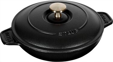 Чавунна форма для запікання 20 см з кришкою, чорна Staub