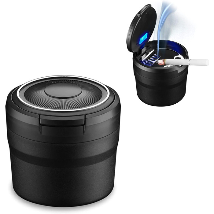 Автомобільна попільничка чорна Fcslvy