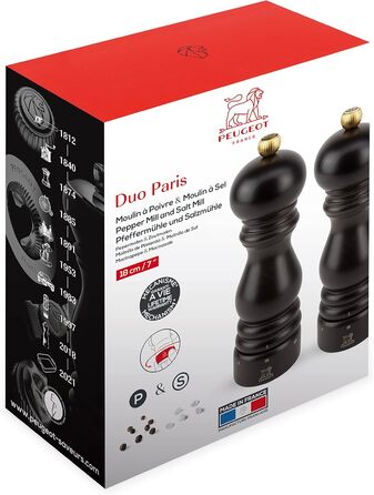 Мельница для перца/соли, регулировка помола u'Select, высота 18 см, дерево, коричневый, 2/23461 Мельница для шоколада, перца и соли