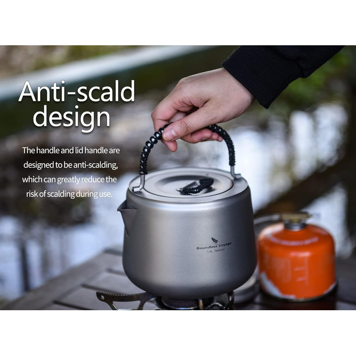 Титановий чайник із фільтром 1,4 л iBasingo