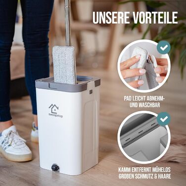 Набір швабри з відром 156 см swoopstop