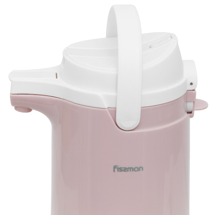 Термоглечик Fissman 1900 мл, цвет бежевый пластиковый корпус со стеклянной колбой (19856)