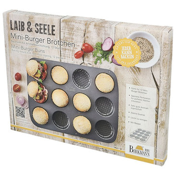 Деко для випічки міні-бургерів, 29 x 22 х 2 см, Laib und Seele RBV Birkmann
