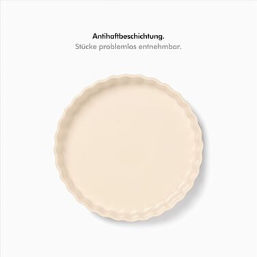 Форма для випікання керамічна кругла 28 см, блакитна KIVY