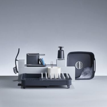 Контейнер для миття посуду 9 л, темно-сірий Wash&Drain Joseph Joseph