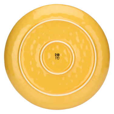 Блюдо сервировочное круглое Rose&Tulpani Milano CONCERTO OCRA, керамогранит, охра, диам. 32 см