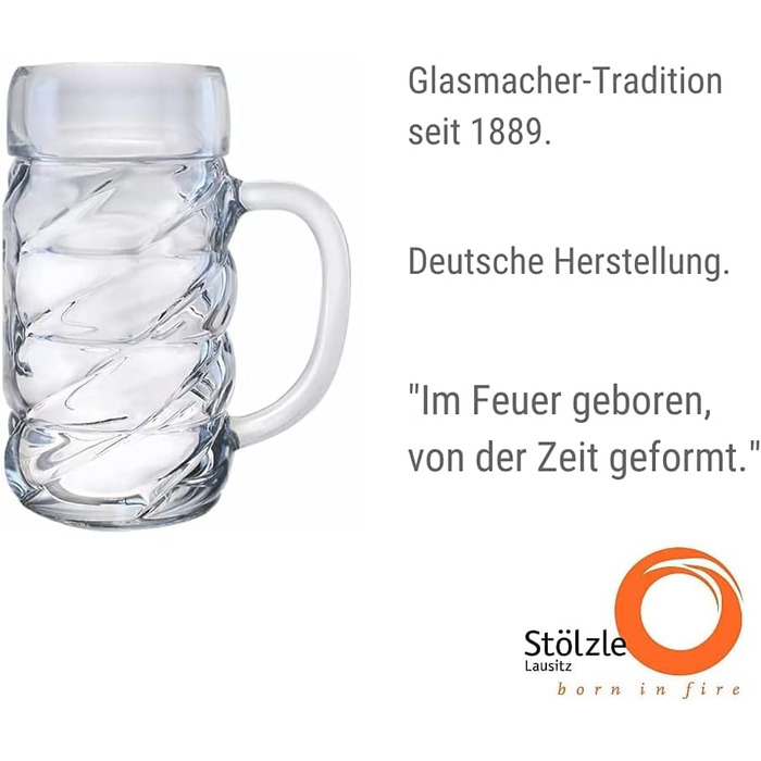 Набор из 6 пивных кружек 0,5 л, Diamond Stölzle Lausitz