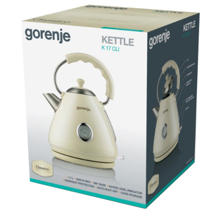Електрочайник Gorenje K 17 CLI (6604996)