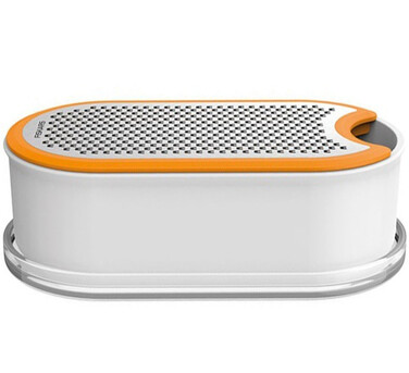 Терка с контейнером белая Fiskars Functional Form (1019530)