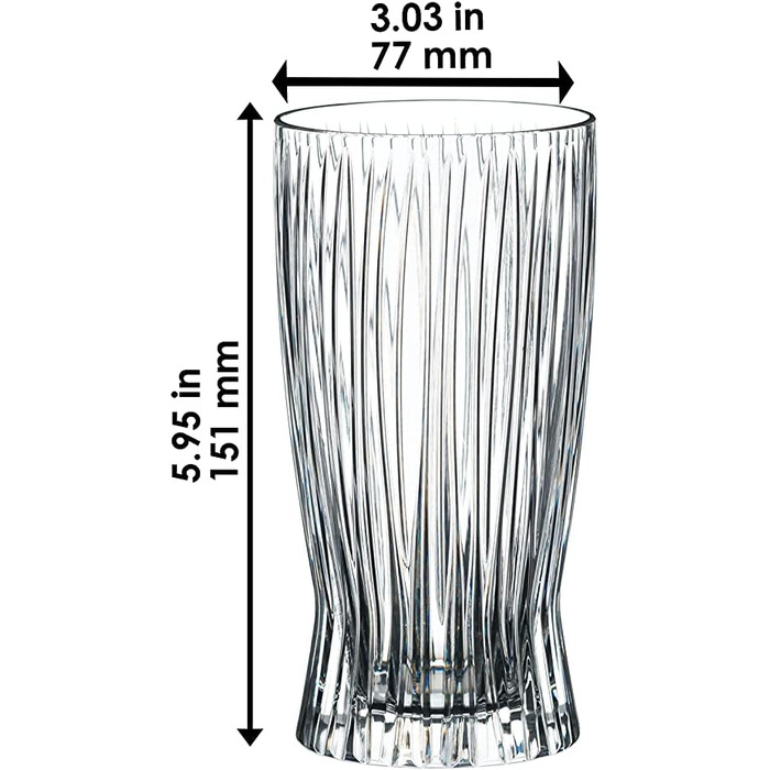 Склянка для коктейлів, набір 2 предмети, Fire Long Drink Tumbler Riedel