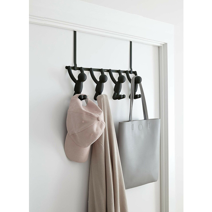 Вішак наддверних buddy 4 гачка чорна Umbra