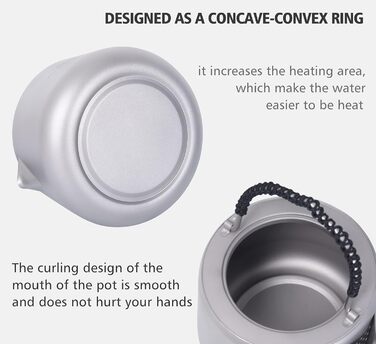 Титановый чайник с фильтром 1.4л. iBasingo