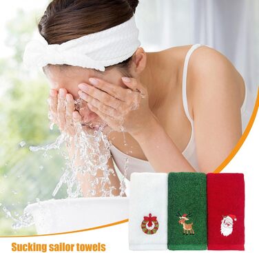 Набор из 3 рождественских кухонных полотенец 32 x 45 см Generisch