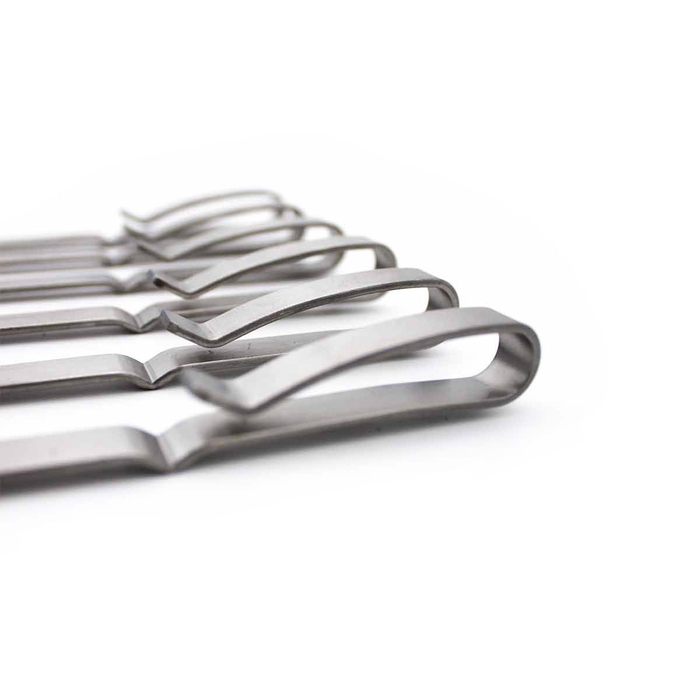 Набор из 6 шампуров 41 см для гриля с ветрозащитой Santos