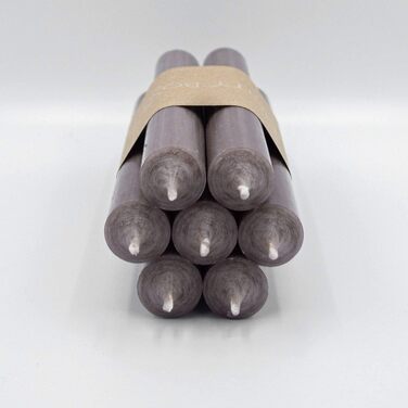 Набір з 7 конічних свічок 2,2 х 18 см, сіро-коричневий Infinity Boxs