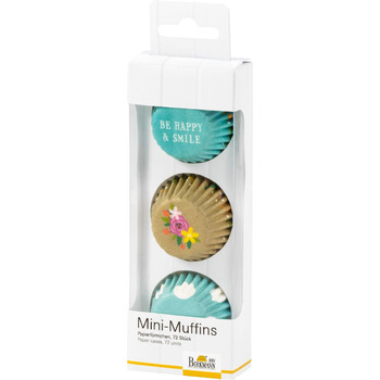 Набір форм для випічки для міні-маффинов, 72 шт, Be Happy Smile RBV Birkmann