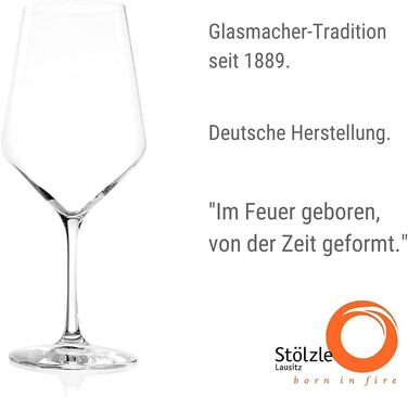 Келихи для білого вина Revolution 365 мл I Набір келихів для білого вина з 6 келихів для благородного кришталю I Келихи для вина Сейф для посудомийної машини I Набір келихів для білого вина ударостійкий I найвищої якості (келихи для червоного вина 650 мл)