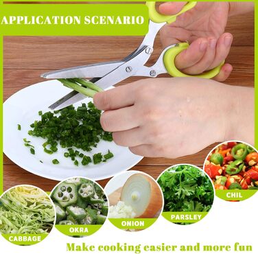 Кухонні ножиці  з 5 лезами 2 шт OT-NVWOZR