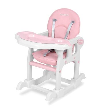 Дитячий стільчик для годування 5-в-1 рожевий Ricokids