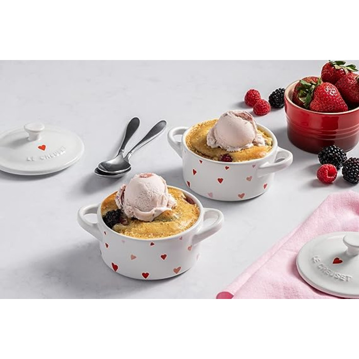 Мини-кокотница с крышкой 0,25 л Heart Le Creuset