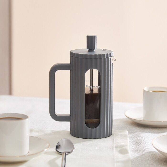 Заварочный чайник Fissman с поршнем 350 мл стеклянная колба (9147)