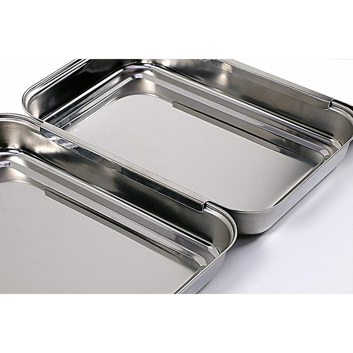 Панірувальна станція APS, 3 предмети - професійний набір для панірування, що складається з 3 з'єднуваних мисок з нержавіючої сталі (кожна 18 x 15,5 см) / компактна штабельована / придатна для миття в посудомийній машині