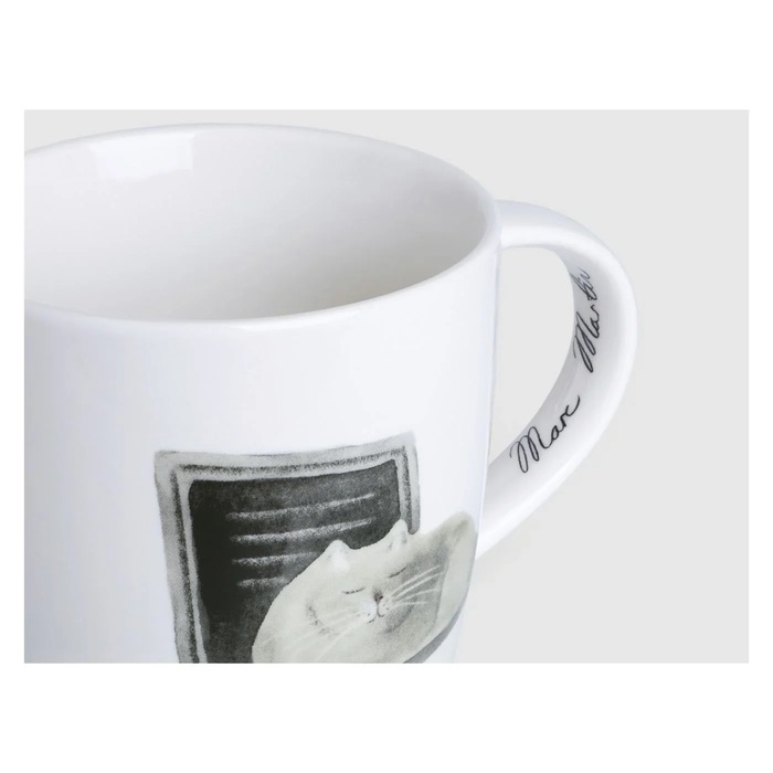 Кружка с ручкой, Кот на ноутбуке, 400 мл Maxwell & Williams