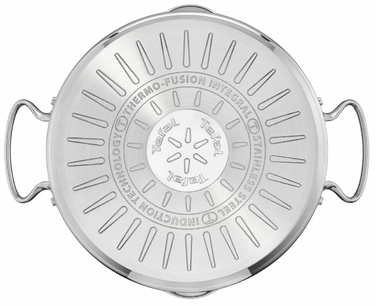 Tefal Кастрюля DUETTO+, 2л, с крышкой, нержавеющая сталь, стекло