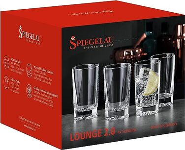 Склянка 120 мм, набір 4 предметів Lounge 2.0 Spiegelau