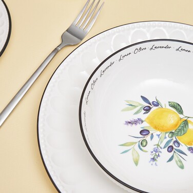 Набор из 2-х глубоких тарелок Fissman 18 см PROVENCE фарфор (13625)