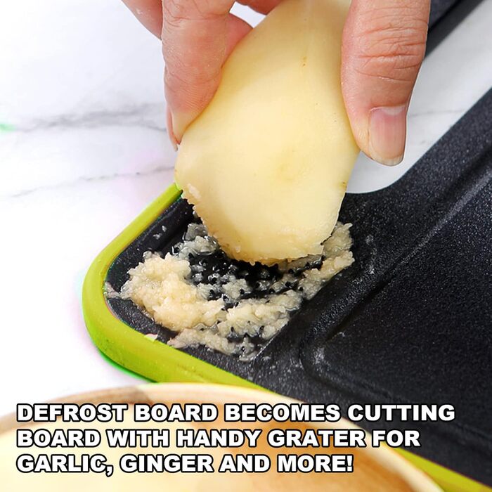 Разделочная доска с функцией размораживания Frost Away 36,5 х 25 см черный/зеленый HENGBIRD