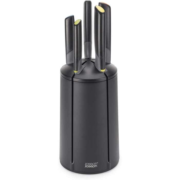 Набір ножів, 5 предметів з підставкою, чорний Elevate Carousel Joseph Joseph