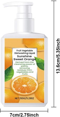 Засоби для миття овочів та фруктів 150 г TEMOOUES