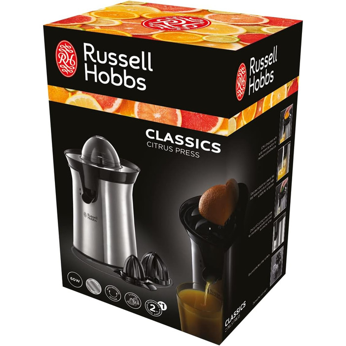 Соковижималка для апельсинів і цитрусових, 60 Вт Russell Hobbs