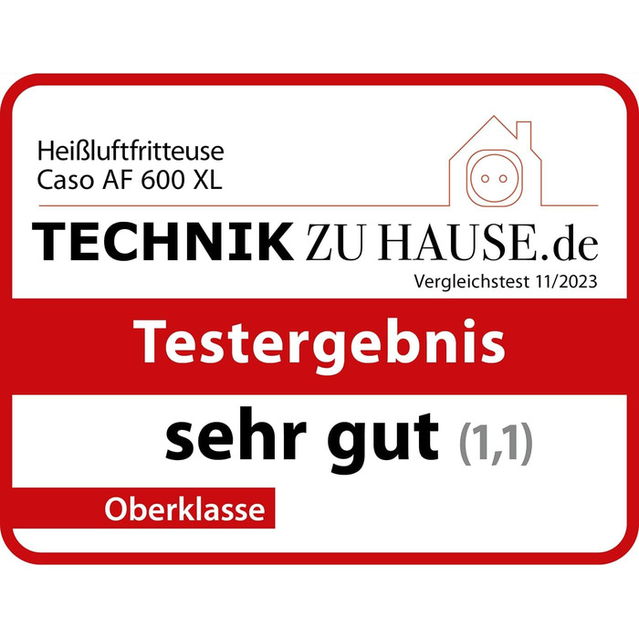 Аерофритюрниця з об'ємом кошика 6 л, 12 автоматичними програмами, таймером від 1 до 60 хв. Caso
