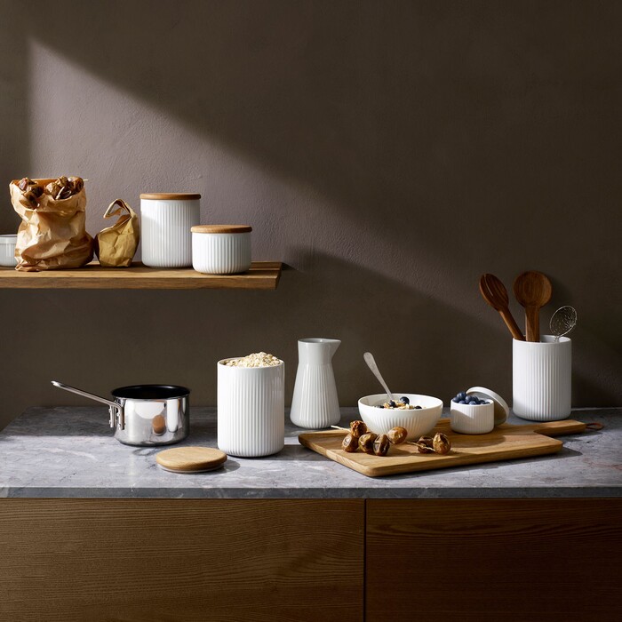 Набір для солі та перцю 2 предмета білих Legio Nova Eva Solo