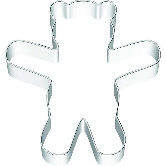 Форма для печива у вигляді ведмедика Тедді велика, 10 см, RBV Birkmann