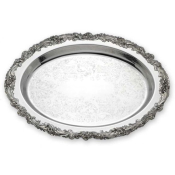 Поднос овальный Reed and Barton BURGUNDY, посеребренный, 40 см