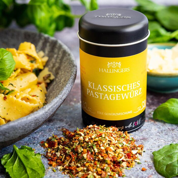 Класичний набір спецій Hallingers - 1 - Подарунковий набір спецій ручної роботи, 12 спецій з усього світу (Набір) - Літній подарунок та ідеальний подарунок для барбекю Подарунок для нової домівки &quotВітання та дружба&quot Класичні спеції., 12 спецій (73