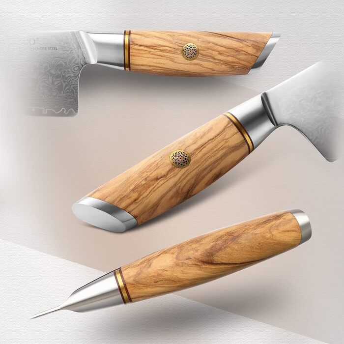 Кухарський ніж накірі 18,2 см, дамаська сталь XINZUO