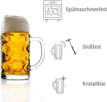 Набір з 6 пивних кухлів 0,5 л, Isar Stölzle Lausitz