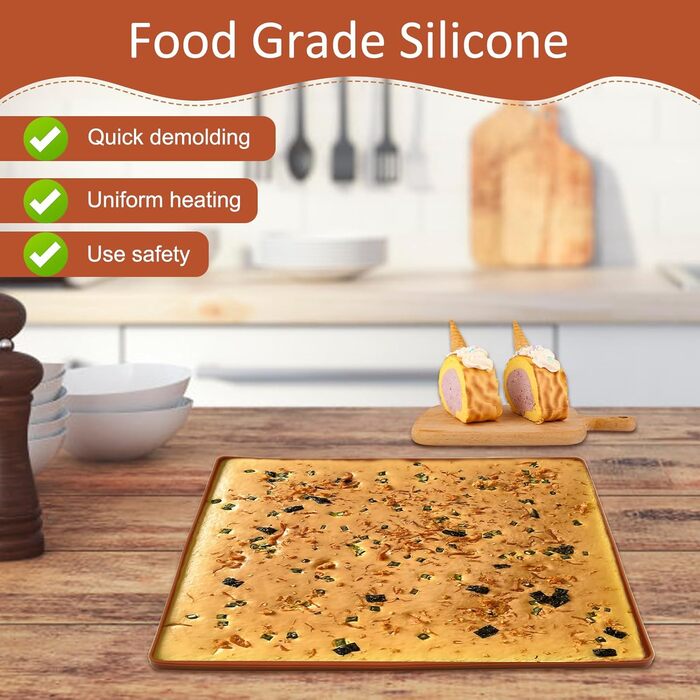 Силіконовий килимок з бортиком для випічки 30 х 40 см LuxStellar
