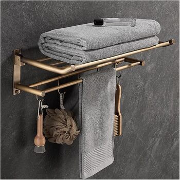 Вінтажний латунний тримач для рушників 50 х 25 х 15 см Generisch