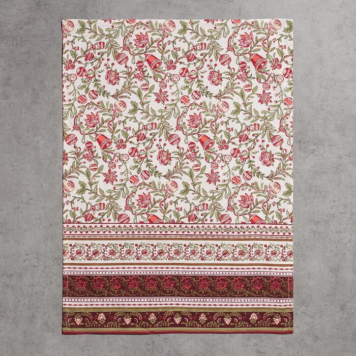 Набір з 3 багатоцільових кухонних рушників Maison d&39 Hermine Rural Christmas, 100 бавовна Барні рушники День подяки/Різдво (50 см x 70 см) (13 - Reveillon Au Jardin)