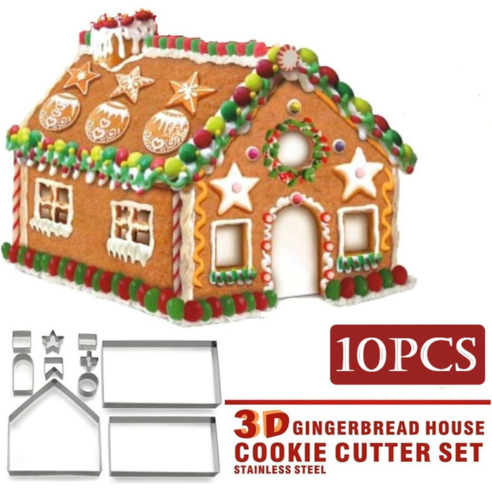 Набір формочок для печива 10 шт. з нержавіючої сталі Fantasy Day